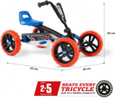 Draisienne BERG Buzzy Nitro bleu-orange 2-5 ans